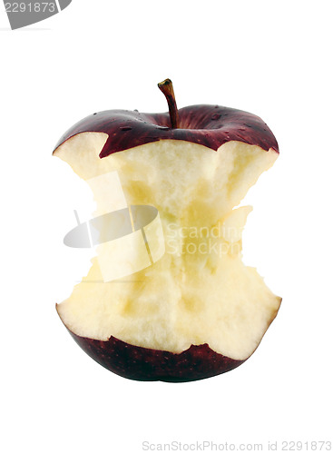 Image of Red apple core 