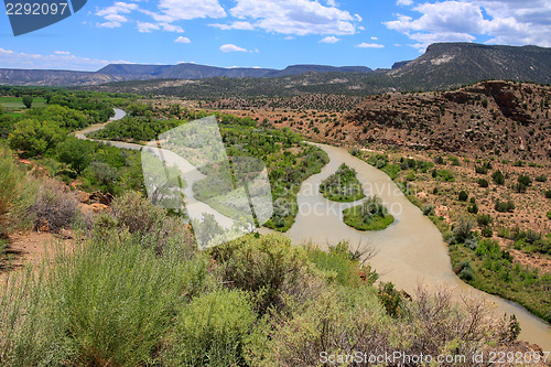 Image of A dirty river through New Mexico