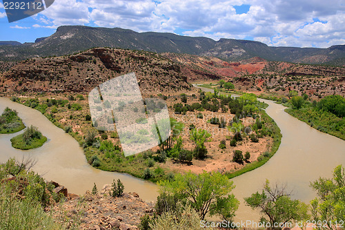 Image of A dirty river through New Mexico