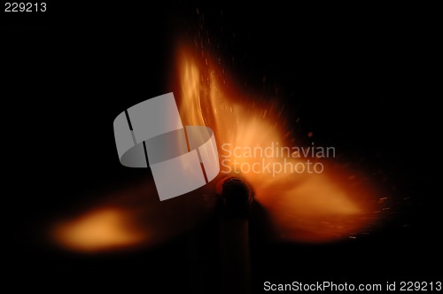 Image of burn match