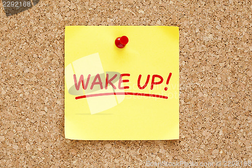 Image of Wake Up Sticky Note