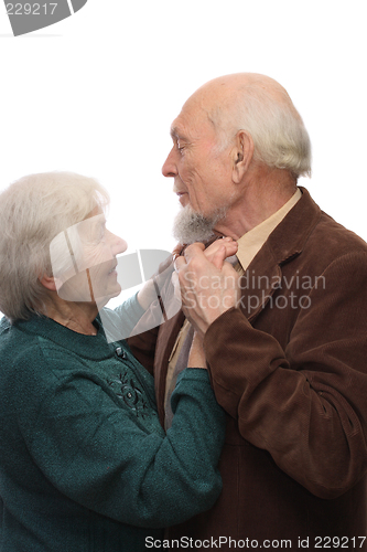 Image of Senior couple dancing