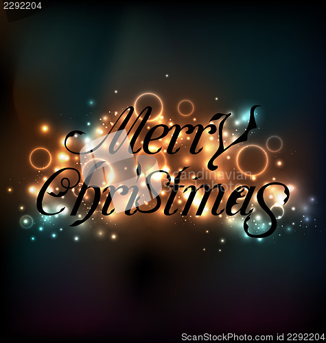 Image of Merry Christmas floral text design