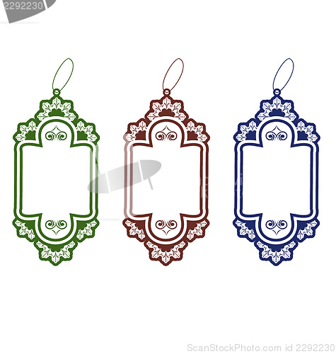 Image of Set Christmas colorful discount tickets