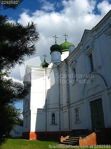 Image of rural church in summer