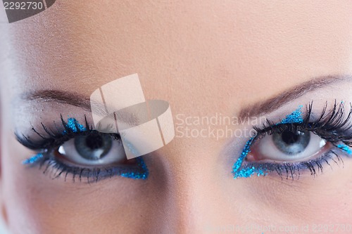 Image of Beautiful Woman with  Luxury Makeup