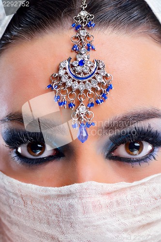 Image of Beautiful Woman with  Luxury Makeup