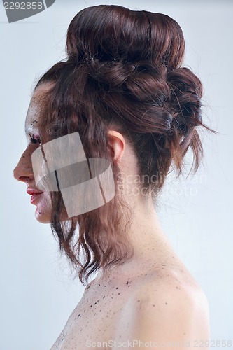 Image of Beautiful Woman with  Luxury Makeup