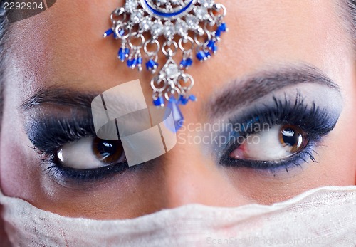 Image of Beautiful Woman with  Luxury Makeup