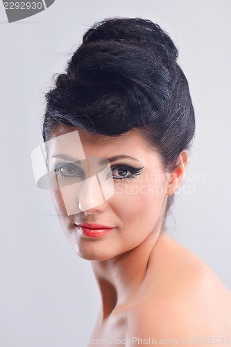 Image of Beautiful Woman with  Luxury Makeup
