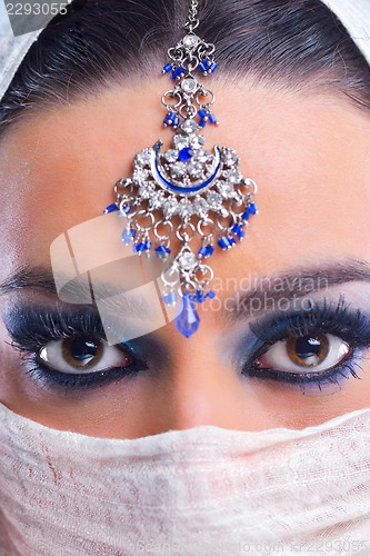 Image of Beautiful Woman with  Luxury Makeup