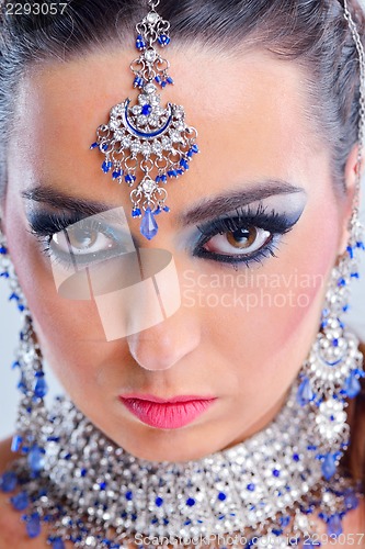 Image of Beautiful Woman with  Luxury Makeup