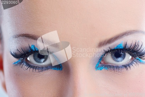 Image of Beautiful Woman with  Luxury Makeup