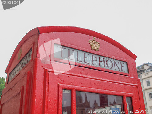 Image of London telephone box