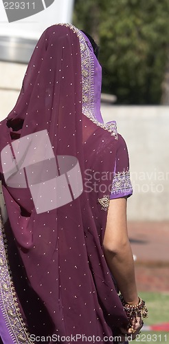 Image of Indian Woman Wearing a Sari