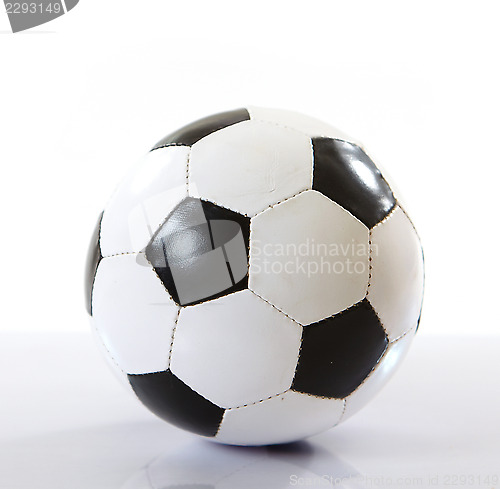 Image of football ball on white background