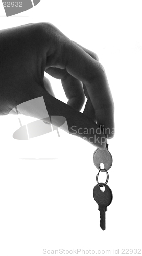 Image of Hand holding Key