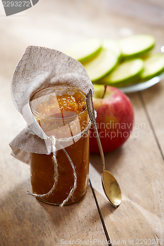 Image of jar of apple jam