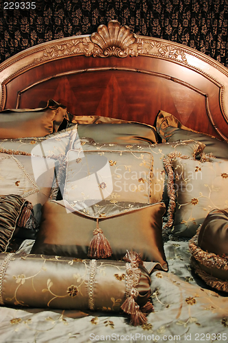 Image of Double bed with beautiful linen