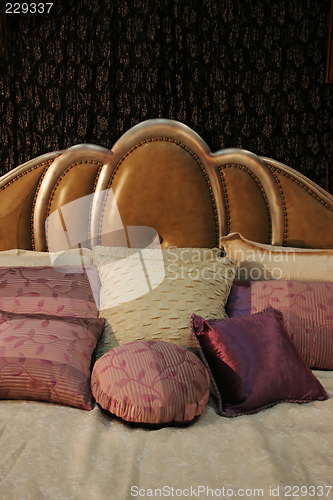 Image of Double bed with beautiful linen