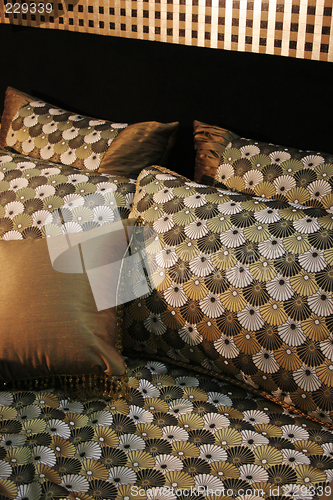 Image of Double bed with beautiful linen