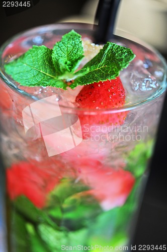 Image of Strawberry mohito cocktail