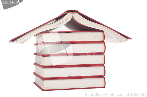 Image of Books shaped like a house