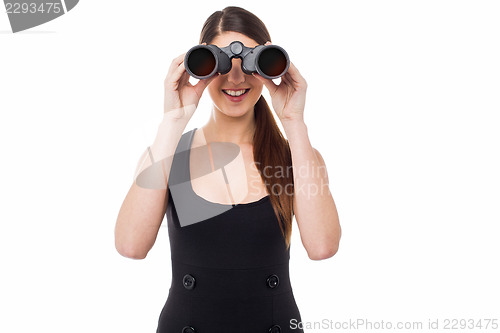 Image of Far sighted corporate lady