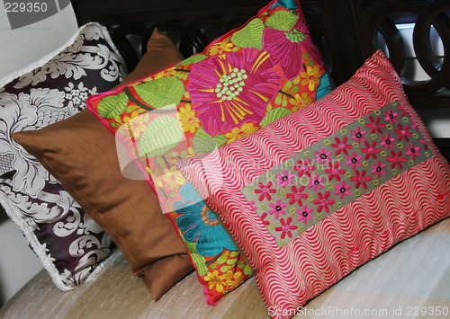 Image of Colorful cushions