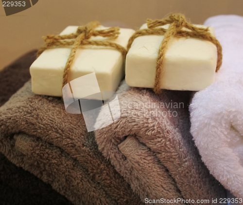 Image of Soap and towels