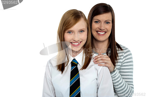Image of Mother and daughter posing together