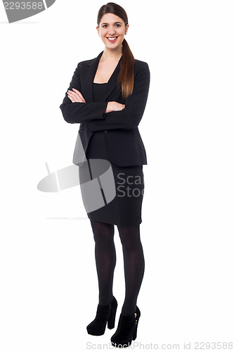 Image of Young confident female business executive