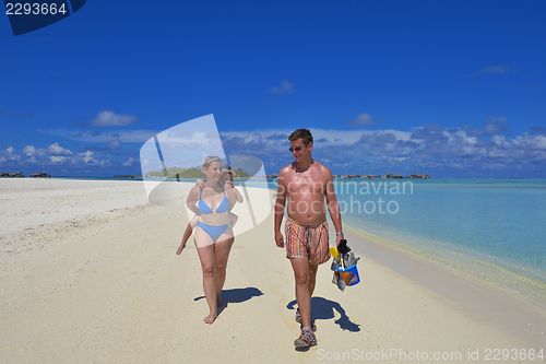 Image of happy family on vacation