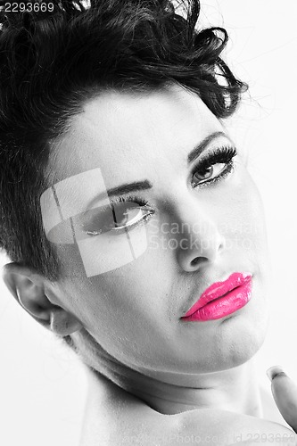 Image of Beautiful Woman with  Luxury Makeup