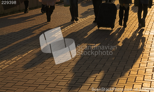 Image of Travellers shadows
