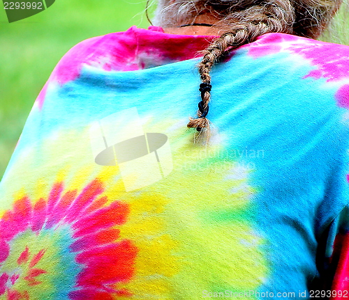 Image of Tie dye shirt.