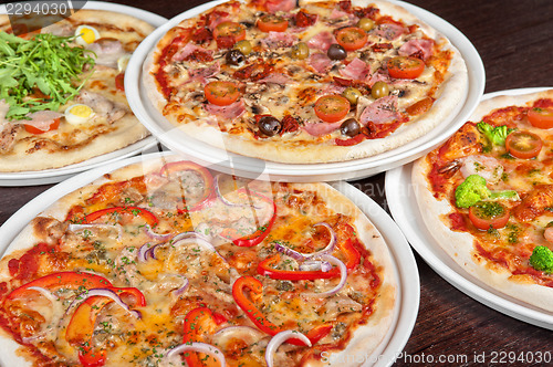 Image of pizza set