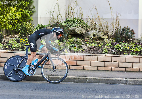 Image of The Cyclist Richie Porte- Paris Nice 2013 Prologue in Houilles