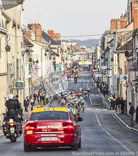 Image of The Peloton- Paris Nice 2013 in Nemours