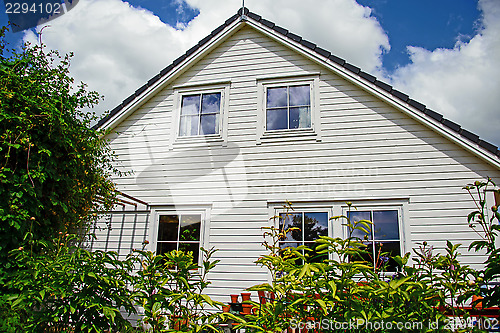 Image of White wooden house