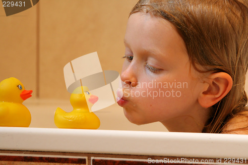 Image of Portrait with bath duck