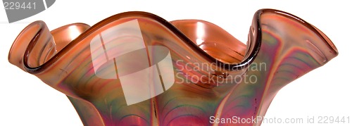 Image of Carnival Glass Candy Dish Detail