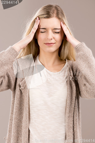 Image of Woman with headache