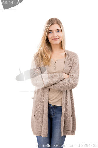 Image of Beautiful woman smiling