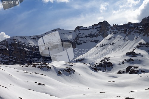 Image of Snowy rocks