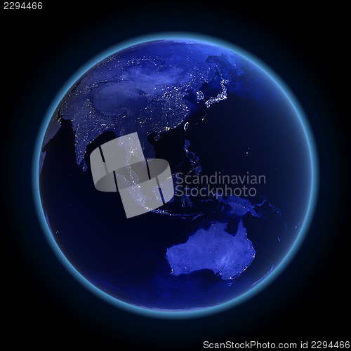 Image of Asia and Australia