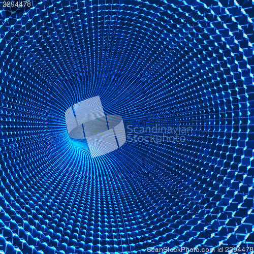 Image of Futuristic conceptual tunnel
