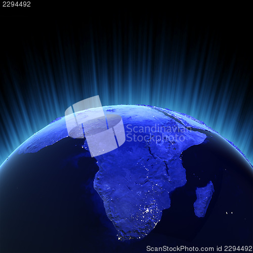 Image of Africa volume 3d render