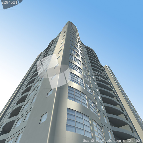Image of Skyscraper from glass and steel