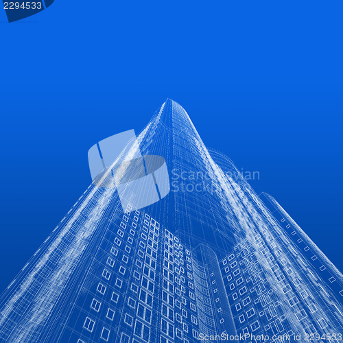 Image of Skyscraper blueprint